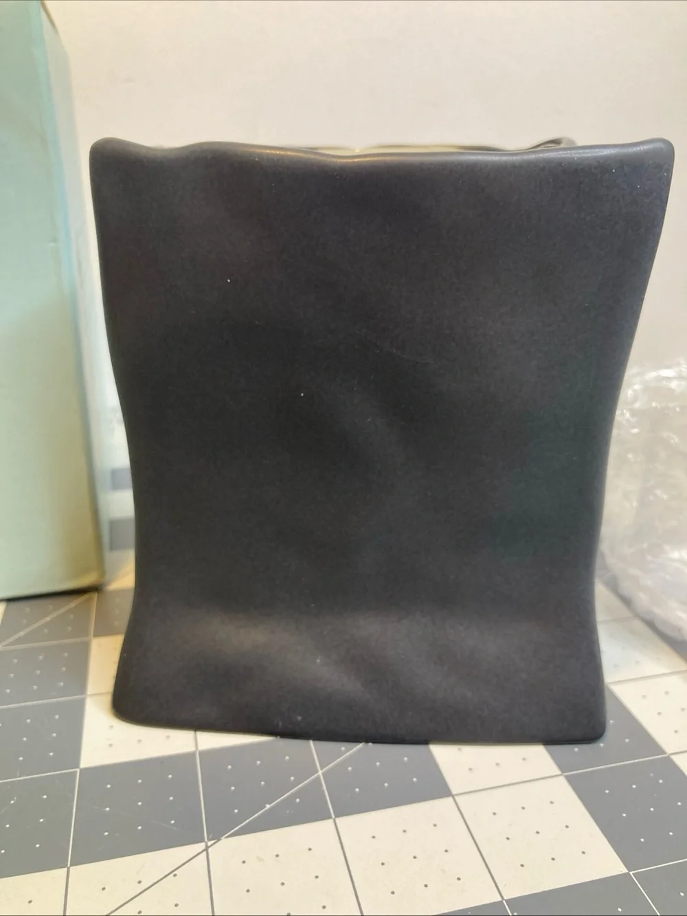 PartyLite Witch Votive Luminary Bag w/Votive Cup Glowing Black Ceramic P9775 - Picture 4 of 6
